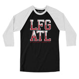 Lfg Atl Men/Unisex Raglan 3/4 Sleeve T-Shirt-Allegiant Goods Co. Vintage Sports Apparel