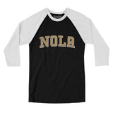 Nola Varsity Men/Unisex Raglan 3/4 Sleeve T-Shirt-Allegiant Goods Co. Vintage Sports Apparel
