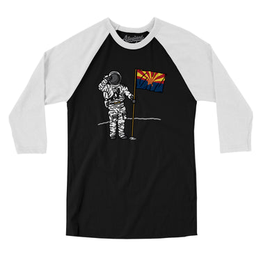 Arizona Flag Moonman Men/Unisex Raglan 3/4 Sleeve T-Shirt-Allegiant Goods Co. Vintage Sports Apparel