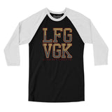 Lfg Vgk Men/Unisex Raglan 3/4 Sleeve T-Shirt-Allegiant Goods Co. Vintage Sports Apparel