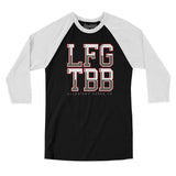 Lfg Tbb Men/Unisex Raglan 3/4 Sleeve T-Shirt-Allegiant Goods Co. Vintage Sports Apparel
