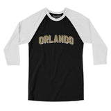 Orlando Varsity Men/Unisex Raglan 3/4 Sleeve T-Shirt-Allegiant Goods Co. Vintage Sports Apparel
