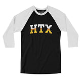 Htx Varsity Men/Unisex Raglan 3/4 Sleeve T-Shirt-Allegiant Goods Co. Vintage Sports Apparel