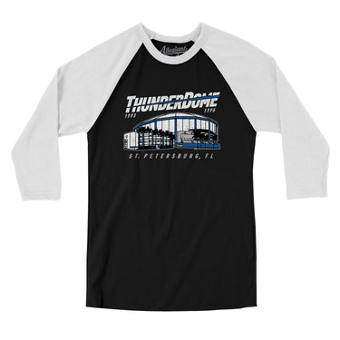 Tampa Bay Thunderdome Men/Unisex Raglan 3/4 Sleeve T-Shirt-Allegiant Goods Co. Vintage Sports Apparel
