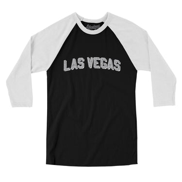 Las Vegas Varsity Men/Unisex Raglan 3/4 Sleeve T-Shirt-Allegiant Goods Co. Vintage Sports Apparel
