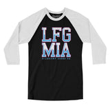 Lfg Mia Men/Unisex Raglan 3/4 Sleeve T-Shirt-Allegiant Goods Co. Vintage Sports Apparel