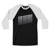 San Antonio Vintage Repeat Men/Unisex Raglan 3/4 Sleeve T-Shirt-Black|White-Allegiant Goods Co. Vintage Sports Apparel