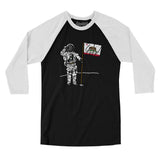 California Flag Moonman Men/Unisex Raglan 3/4 Sleeve T-Shirt-Allegiant Goods Co. Vintage Sports Apparel