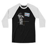 Chicago Flag Moonman Men/Unisex Raglan 3/4 Sleeve T-Shirt-Allegiant Goods Co. Vintage Sports Apparel