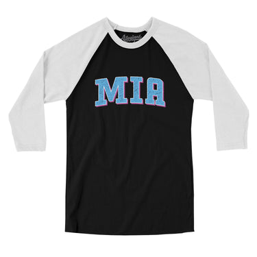 Mia Varsity Men/Unisex Raglan 3/4 Sleeve T-Shirt-Allegiant Goods Co. Vintage Sports Apparel