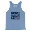 Disco Demolition Night Men/Unisex Tank Top-Blue TriBlend-Allegiant Goods Co. Vintage Sports Apparel