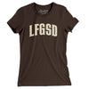 Lfgsd Women's T-Shirt-Brown-Allegiant Goods Co. Vintage Sports Apparel