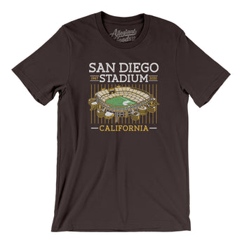 San Diego Stadium Men/Unisex T-Shirt-Brown-Allegiant Goods Co. Vintage Sports Apparel