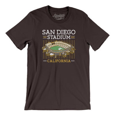 San Diego Stadium Men/Unisex T-Shirt-Brown-Allegiant Goods Co. Vintage Sports Apparel