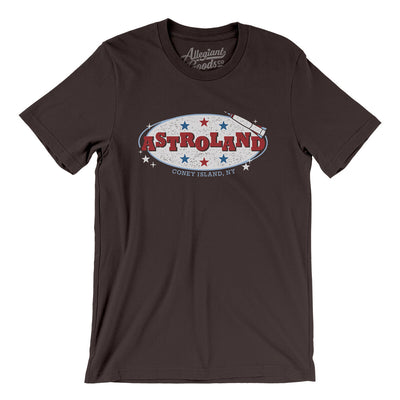 Astroland Coney Island Men/Unisex T-Shirt-Brown-Allegiant Goods Co. Vintage Sports Apparel