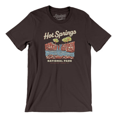 Hot Springs National Park Men/Unisex T-Shirt-Brown-Allegiant Goods Co. Vintage Sports Apparel