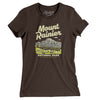 Mount Rainier National Park Women's T-Shirt-Brown-Allegiant Goods Co. Vintage Sports Apparel