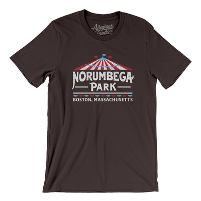 Norumbega Park Men/Unisex T-Shirt-Brown-Allegiant Goods Co. Vintage Sports Apparel