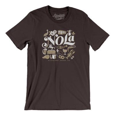 Nola Things Men/Unisex T-Shirt-Brown-Allegiant Goods Co. Vintage Sports Apparel