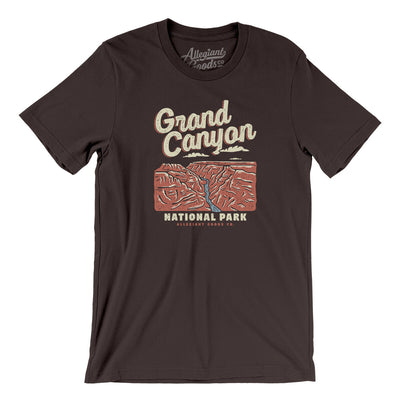 Grand Canyon National Park Men/Unisex T-Shirt-Brown-Allegiant Goods Co. Vintage Sports Apparel