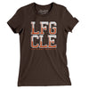 Lfg Cle Women's T-Shirt-Brown-Allegiant Goods Co. Vintage Sports Apparel