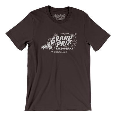 Grand Prix Race-O-Rama Men/Unisex T-Shirt-Brown-Allegiant Goods Co. Vintage Sports Apparel
