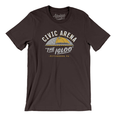Pittsburgh Civic Arena Men/Unisex T-Shirt-Brown-Allegiant Goods Co. Vintage Sports Apparel