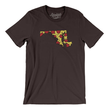 Maryland Pizza State Men/Unisex T-Shirt-Allegiant Goods Co. Vintage Sports Apparel