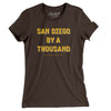 San Diego By A Thousand Women's T-Shirt-Brown-Allegiant Goods Co. Vintage Sports Apparel