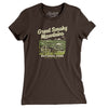 Great Smoky Mountains National Park Women's T-Shirt-Brown-Allegiant Goods Co. Vintage Sports Apparel