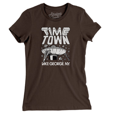 Lake George Time Town Women's T-Shirt-Allegiant Goods Co. Vintage Sports Apparel