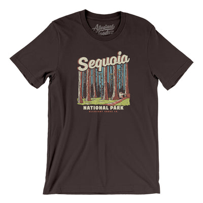 Sequoia National Park Men/Unisex T-Shirt-Brown-Allegiant Goods Co. Vintage Sports Apparel
