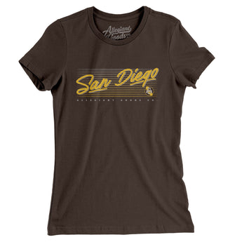 San Diego Retro Women's T-Shirt-Allegiant Goods Co. Vintage Sports Apparel