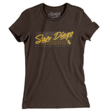 San Diego Retro Women's T-Shirt-Allegiant Goods Co. Vintage Sports Apparel