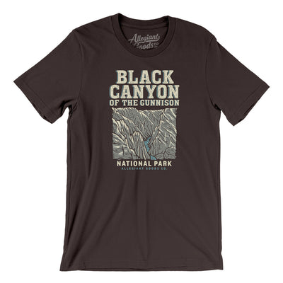 Black Canyon Of The Gunnison National Park Men/Unisex T-Shirt-Brown-Allegiant Goods Co. Vintage Sports Apparel