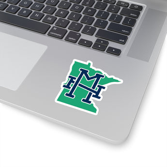 Minnesota Home State Sticker (Navy Blue & Green)-Allegiant Goods Co. Vintage Sports Apparel