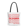 California Retro Thank You Tote Bag-Large-Allegiant Goods Co. Vintage Sports Apparel