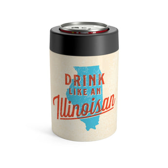 Drink Like An Illinoisan Can Cooler-Allegiant Goods Co. Vintage Sports Apparel