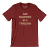 San Francisco By A Thousand Men/Unisex T-Shirt-Cardinal-Allegiant Goods Co. Vintage Sports Apparel