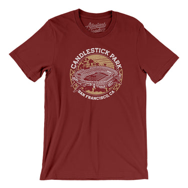 Candlestick Park Men/Unisex T-Shirt-Allegiant Goods Co. Vintage Sports Apparel