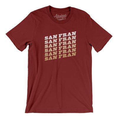 San Francisco Vintage Repeat Men/Unisex T-Shirt-Cardinal-Allegiant Goods Co. Vintage Sports Apparel