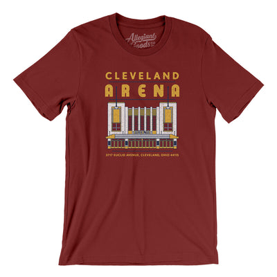 Cleveland Arena Men/Unisex T-Shirt-Cardinal-Allegiant Goods Co. Vintage Sports Apparel