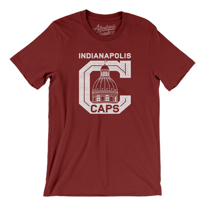 Indianapolis Caps Men/Unisex T-Shirt-Cardinal-Allegiant Goods Co. Vintage Sports Apparel