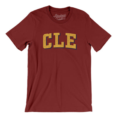 Cle Varsity Men/Unisex T-Shirt-Cardinal-Allegiant Goods Co. Vintage Sports Apparel