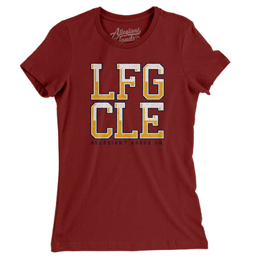 Lfg Cle Women's T-Shirt-Allegiant Goods Co. Vintage Sports Apparel