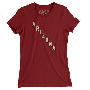 Arizona Hockey Jersey Women's T-Shirt-Cardinal-Allegiant Goods Co. Vintage Sports Apparel