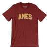 Ames Varsity Men/Unisex T-Shirt-Cardinal-Allegiant Goods Co. Vintage Sports Apparel