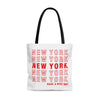 New York Retro Thank You Tote Bag-Large-Allegiant Goods Co. Vintage Sports Apparel