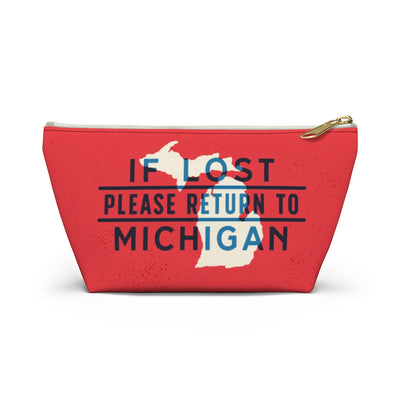 If Lost Return to Michigan Accessory Bag-Small-Allegiant Goods Co. Vintage Sports Apparel