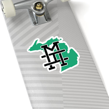 Michigan Home State Sticker (Green & Black)-Allegiant Goods Co. Vintage Sports Apparel